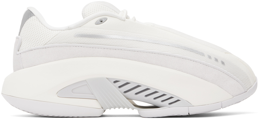 Shop Adidas Originals White & Gray Crazy Mad Iiinfinity Sneakers In Core White / Sub Gre