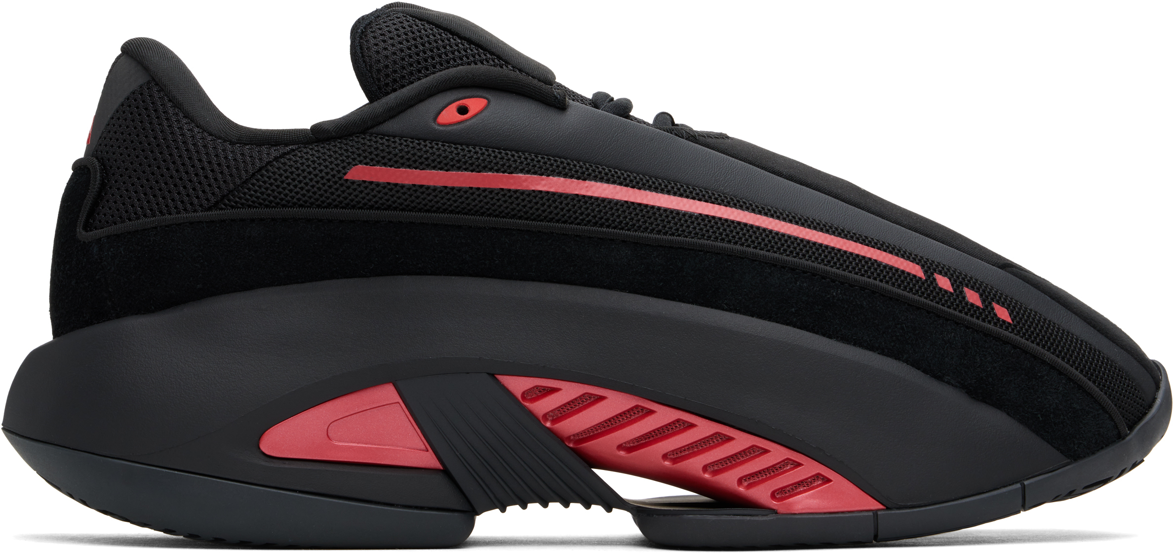 Black & Red Mad IIInfinity Sneakers