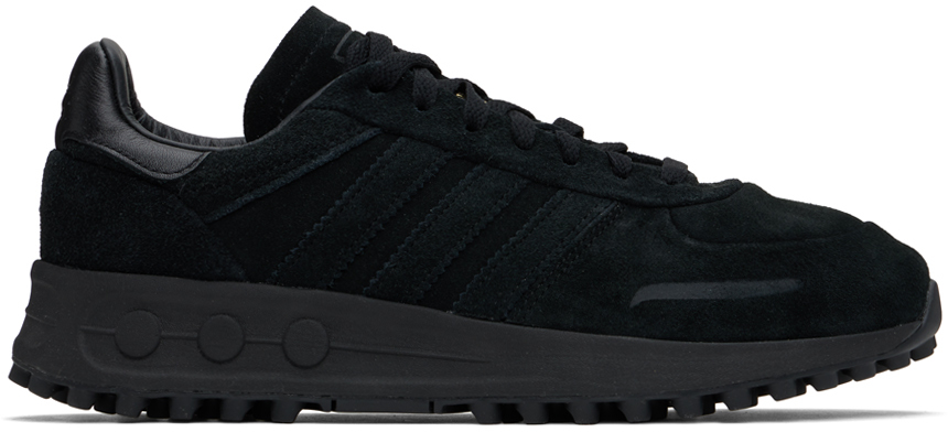 Adidas Originals Black La Trainer Xlg Trainers In Core Black / Core Bl