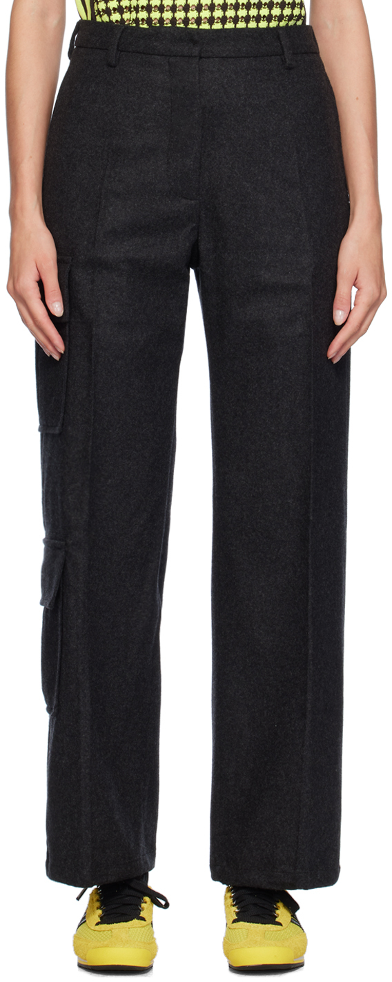 Gray Reverb Trousers by Wales Bonner on Sale