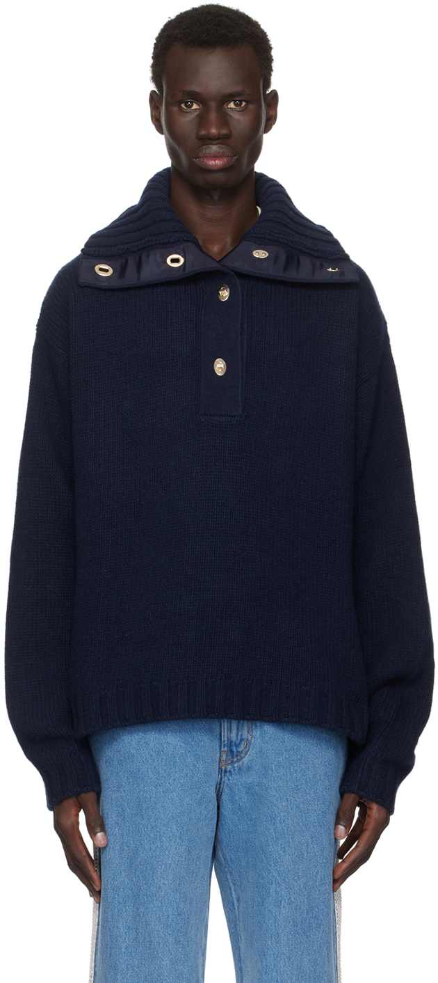 Navy Celeste Knit Sweater