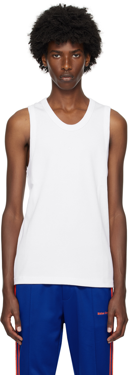 Shop Wales Bonner White Record Tank Top