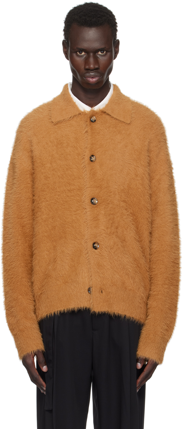 Tan Flynn Fluffy Cardigan