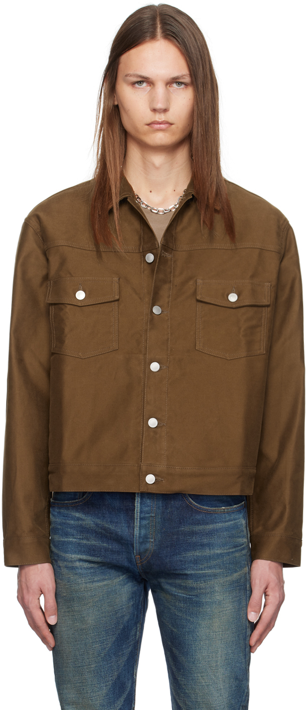 Tan Ryder Oversized Moleskin Jacket