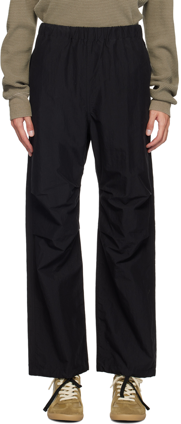 Black Himalayan Parachute Trousers by John Elliott on Sale