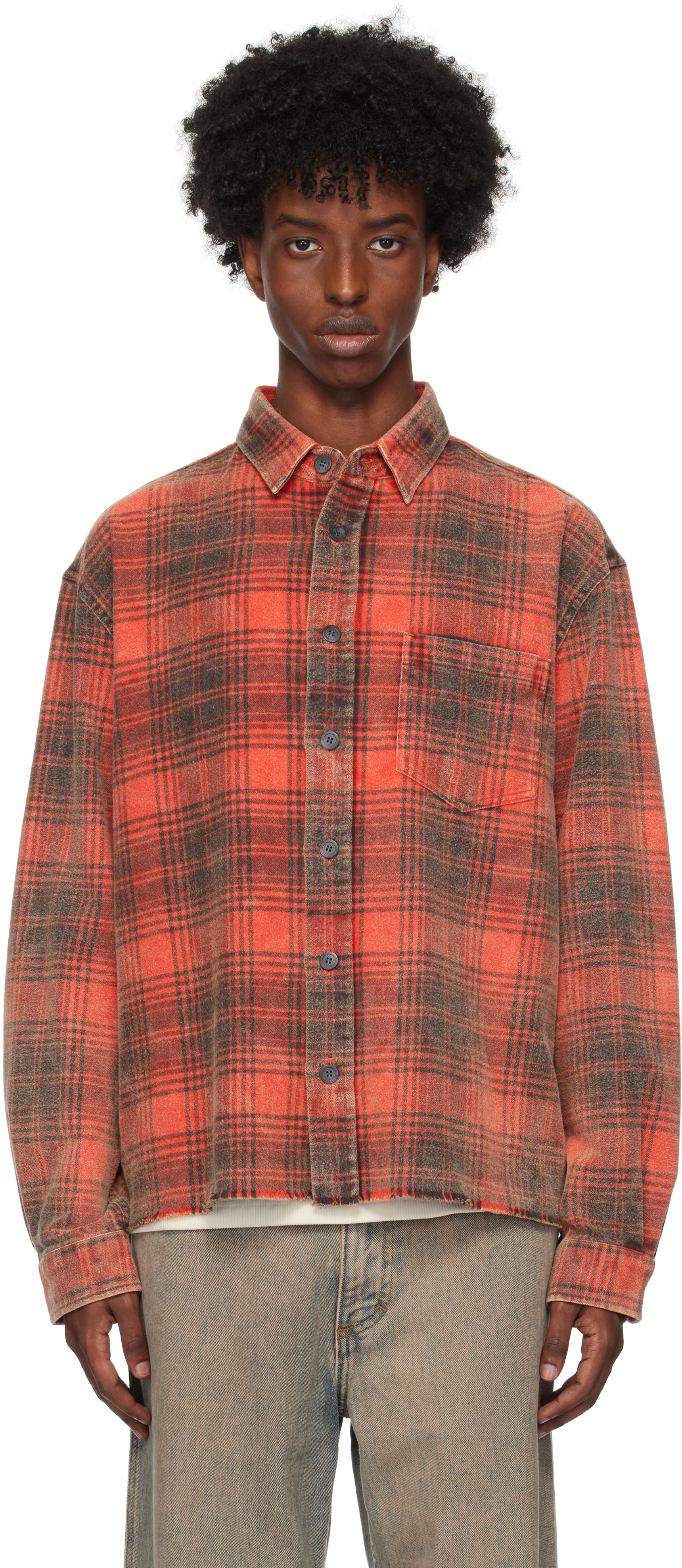 Red Hemi Oversized Shirt