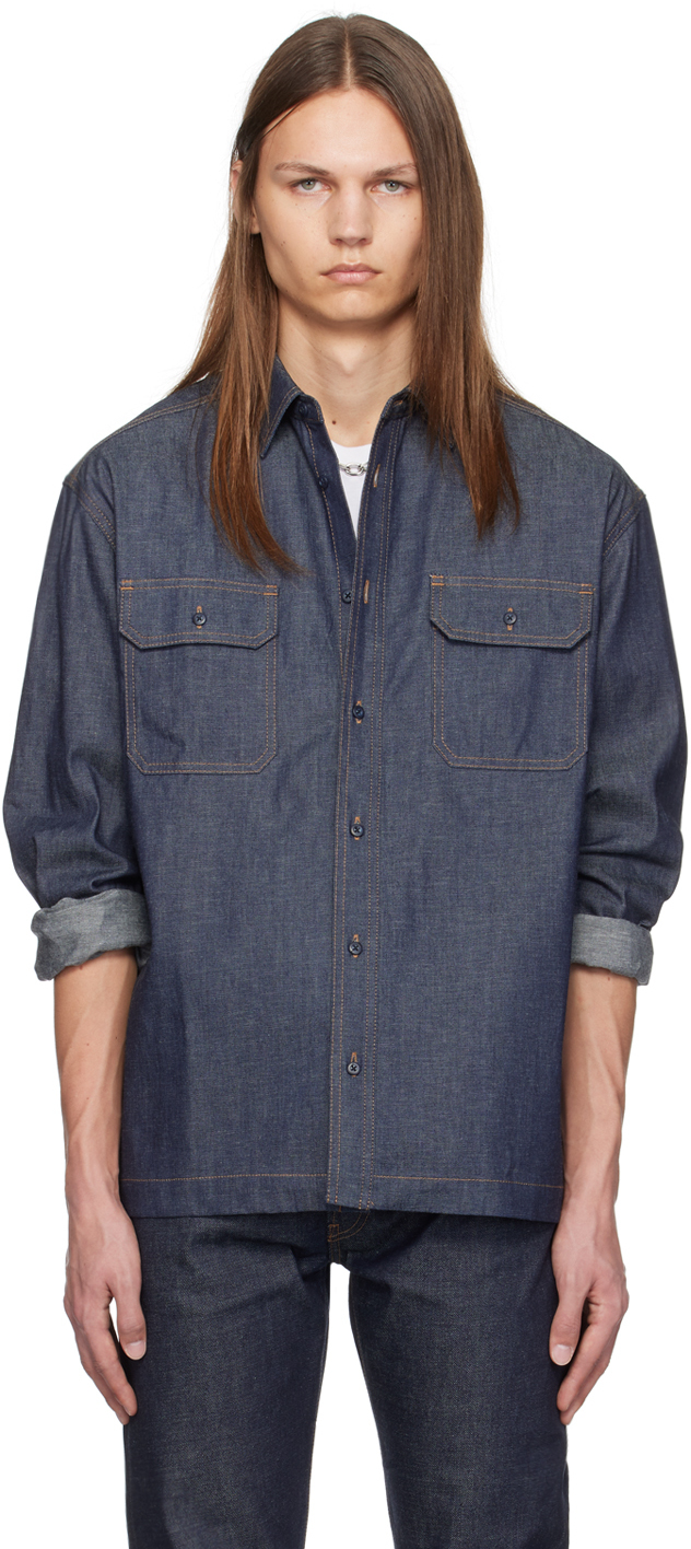 Indigo Princeton Work Denim Shirt