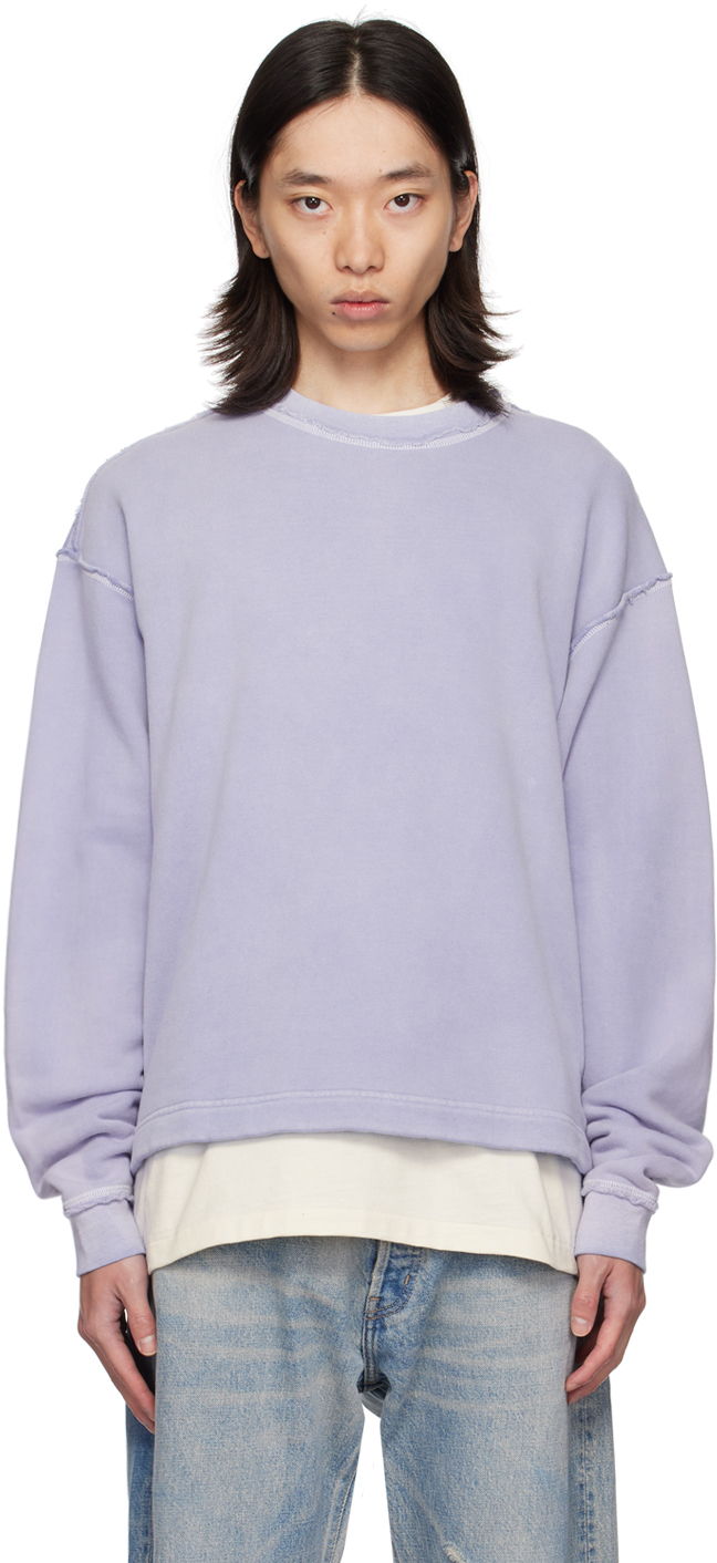 Shop John Elliott Blue Skeptic Sweatshirt In Glacier