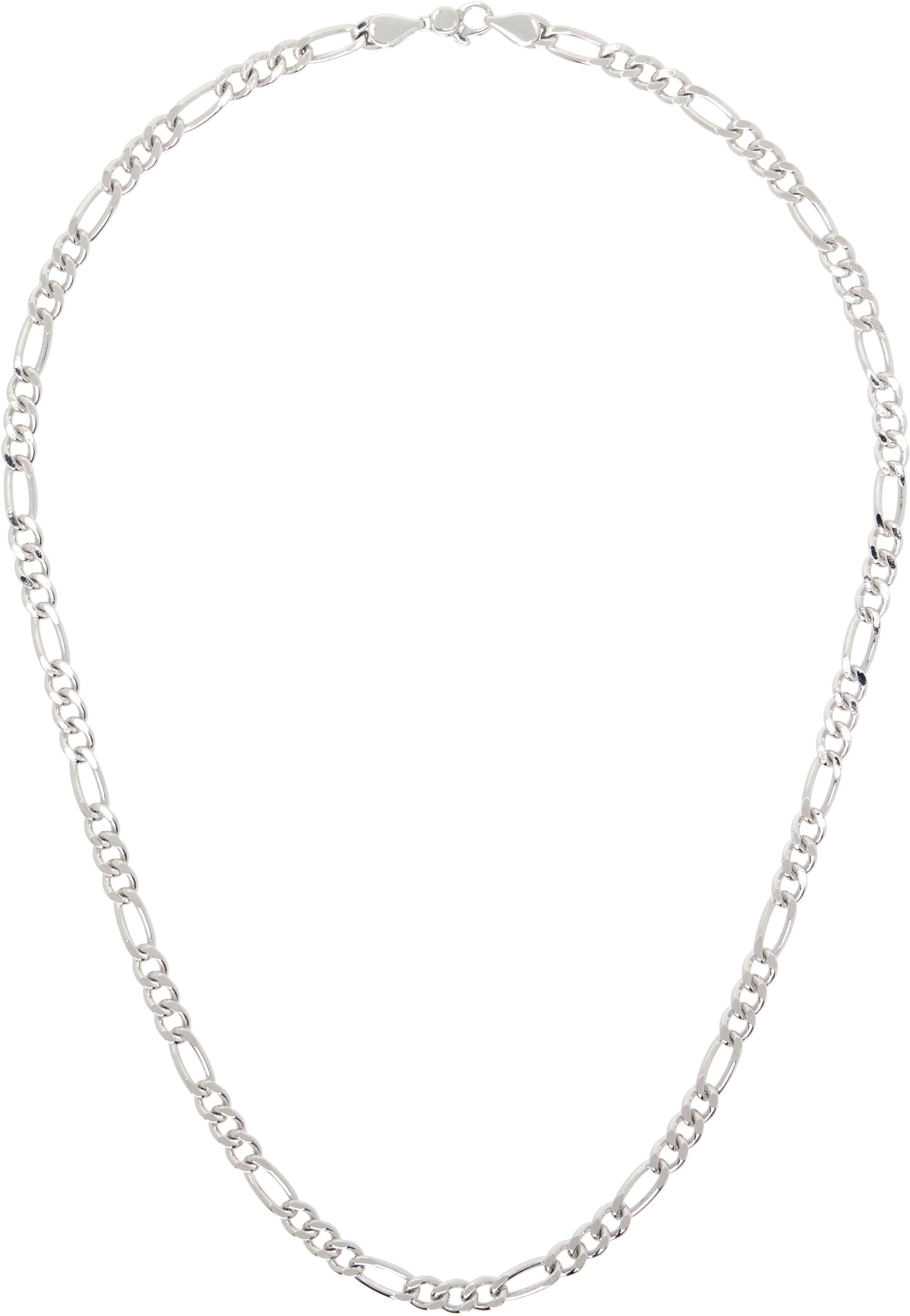 Silver Bo Chain Thick Necklace