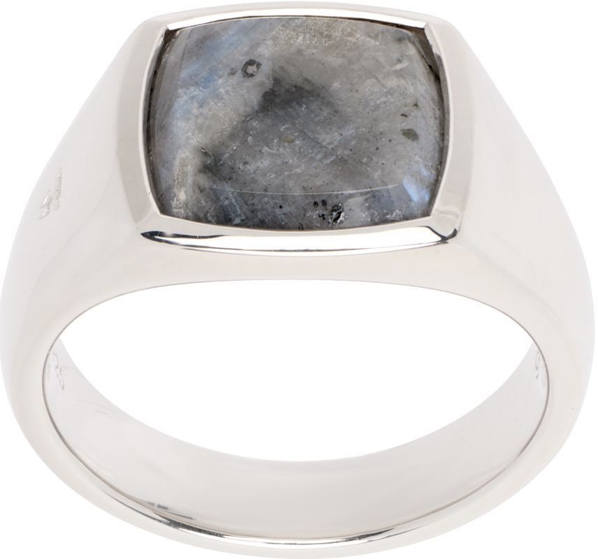 Shop Tom Wood Silver Kay Ring In 925 Silver