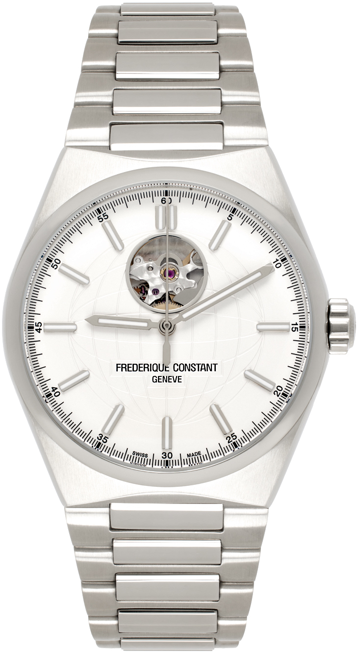 Frederique Constant Silver Highlife Heart Beat Automatic Watch
