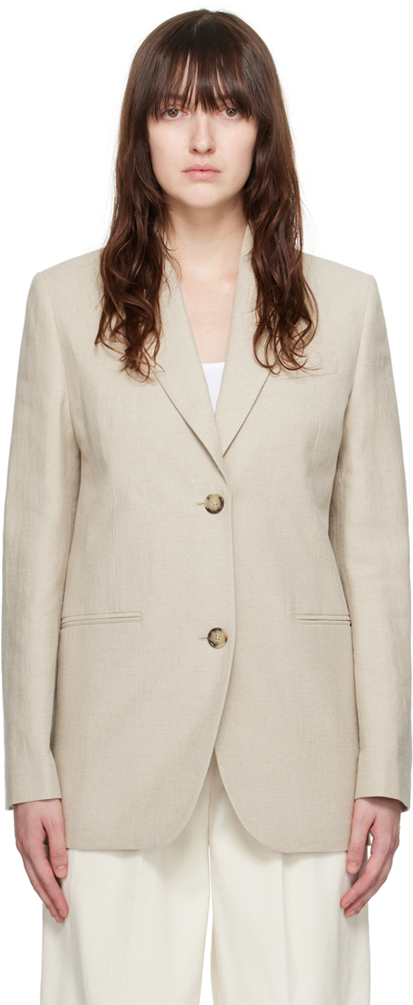 Beige Tailored Blazer