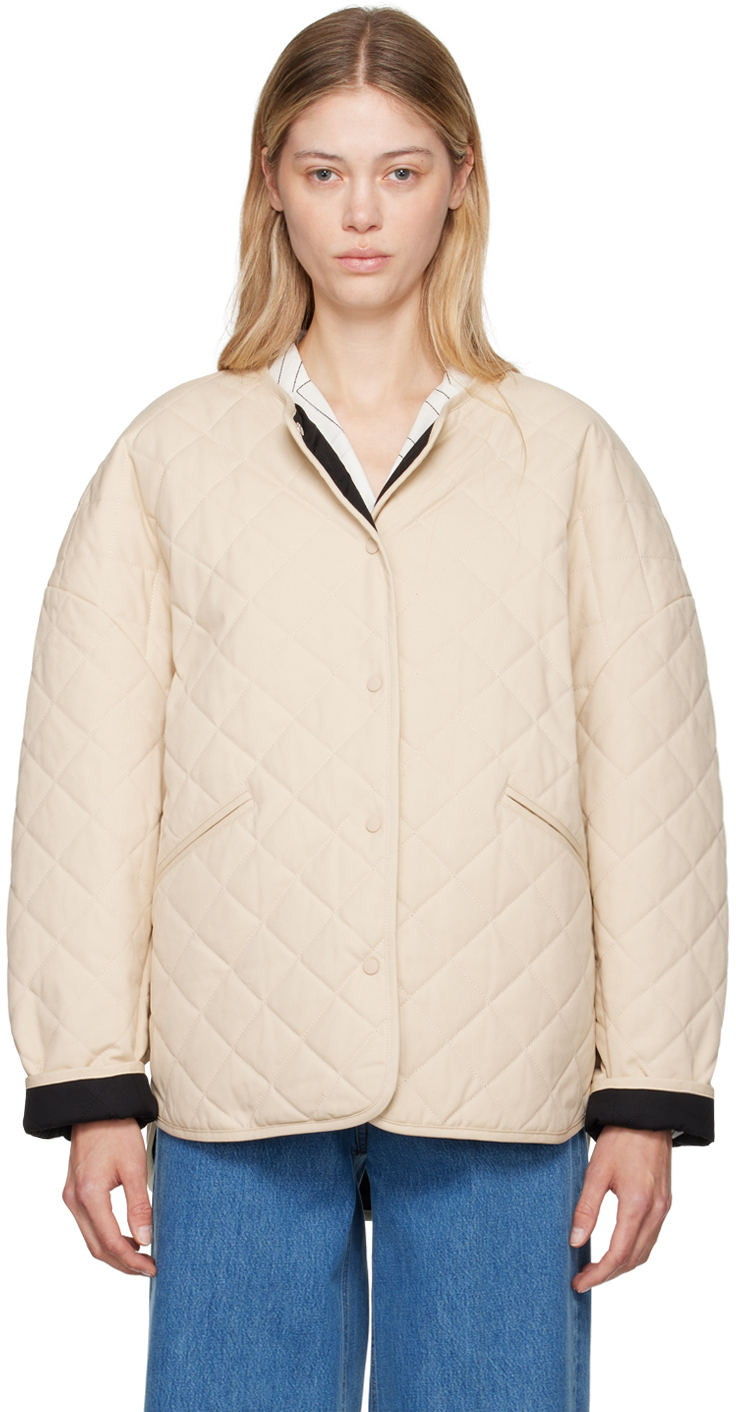 Shop Totême Ssense Exclusive Beige Jacket In 752 Light Hay