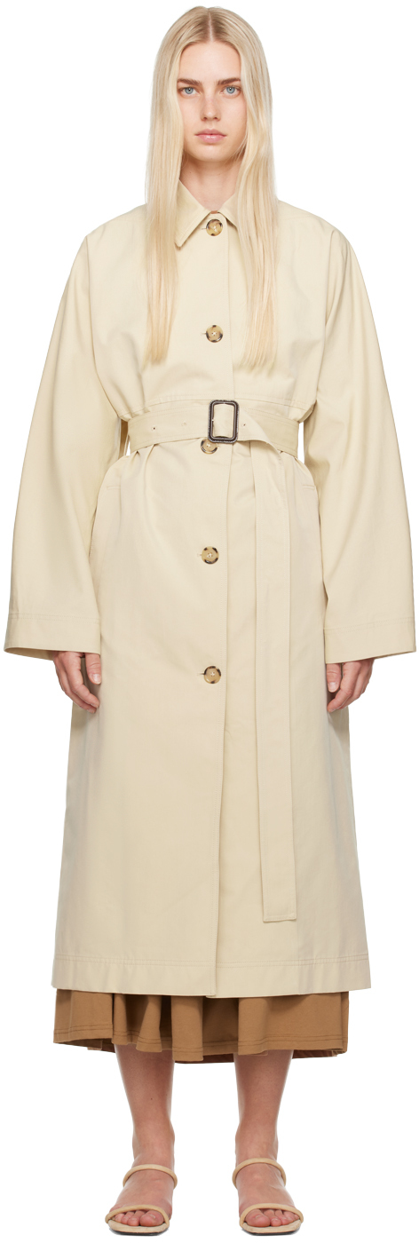 Tan Tumbled Trench Coat