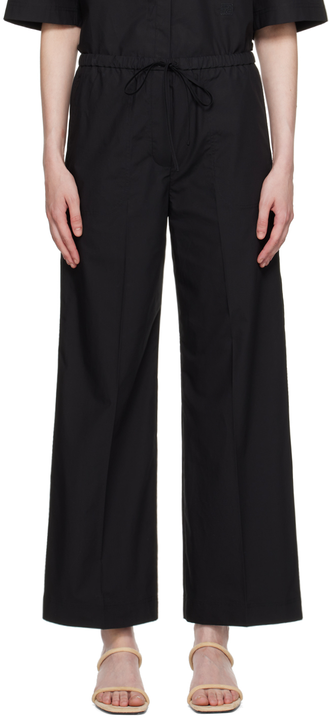 Black Drawstring Trousers