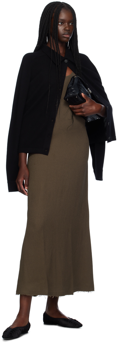 Totême Black Raglan-sleeve Cardigan In 001 Black