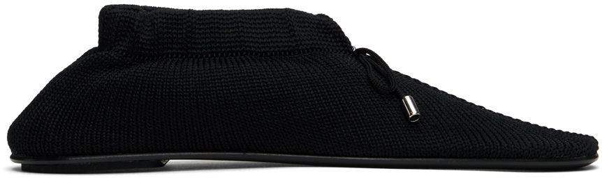 【関税込み】TOTEME ブラック The Knitted フラットシューズ TOTEME The Knitted フラットシューズ | ブラック | FARFETCH JP