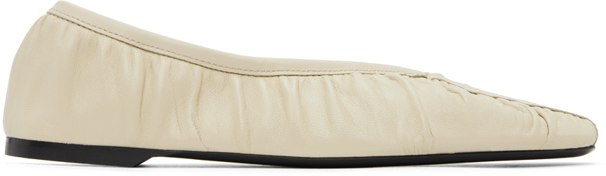 Beige 'The Gathered' Ballerina Flats