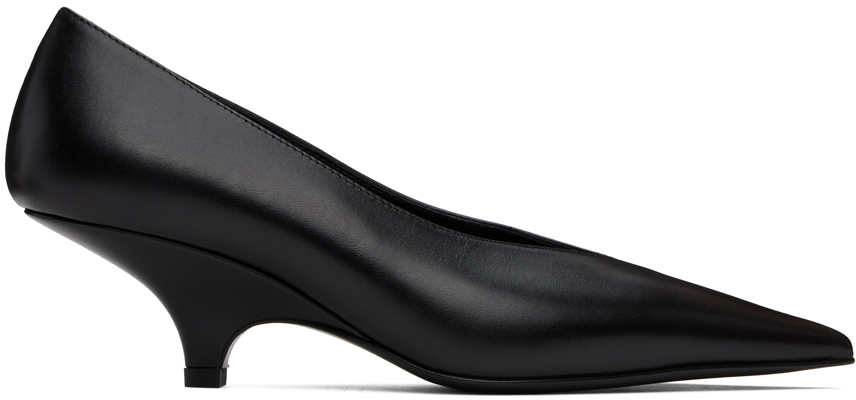 Black 'The Wedge-Heel' Pumps by TOTEME on Sale