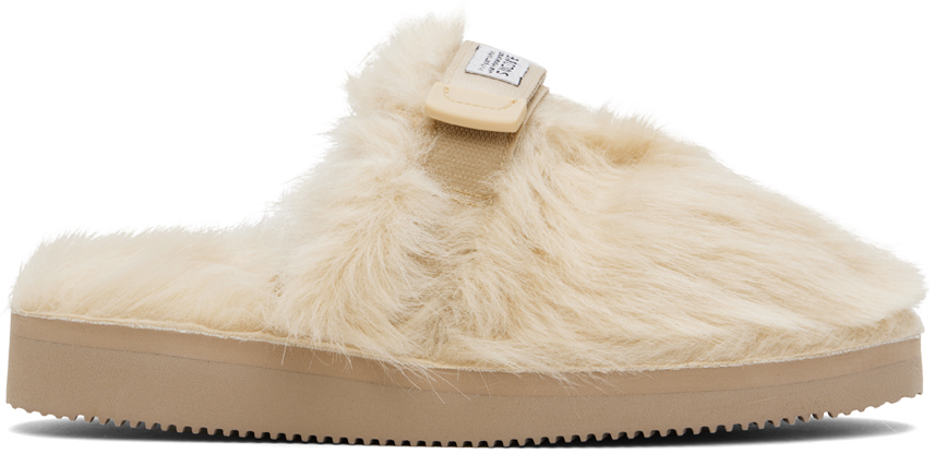 Shop Suicoke Beige Zavo-2eu Slippers In Light Tan