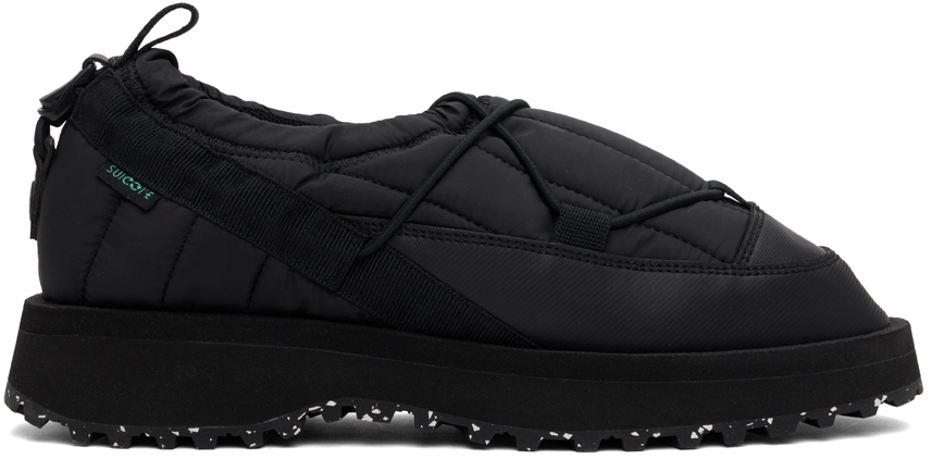 【関税込み】Suicoke ブラック PEPPER-Rab-ECO スリッポン Suicoke: ブラック PEPPER-Rab-ECO スリッポン | SSENSE 日本