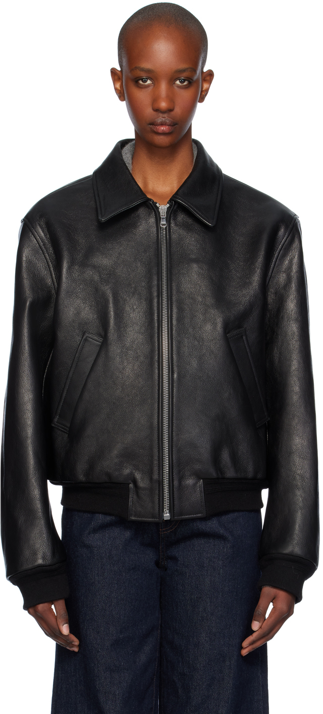 Black Ben Goat Leather Jacket