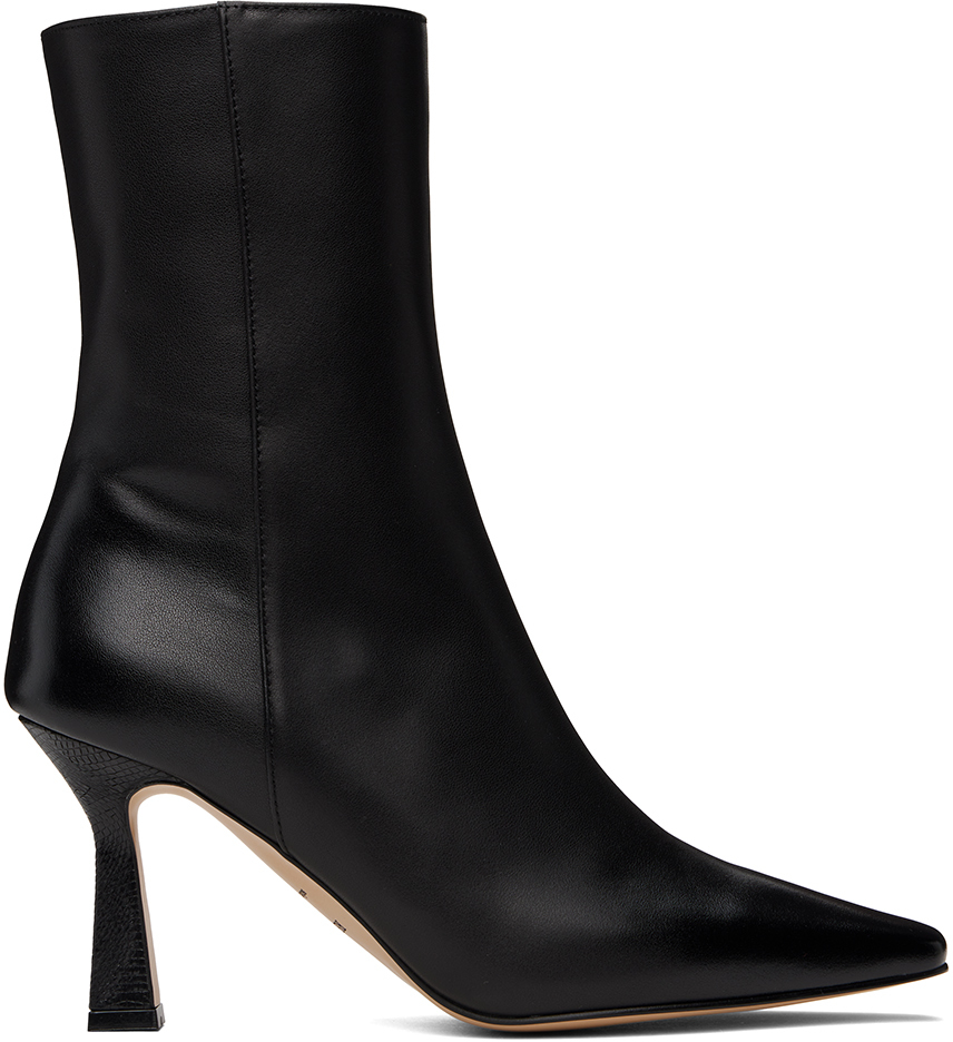 [RECTO] / ☆ 24FW CASSANDRA ANKLE BOOTS / RED BROWN Black Cassandra Ankle Boots by RECTO on Sale