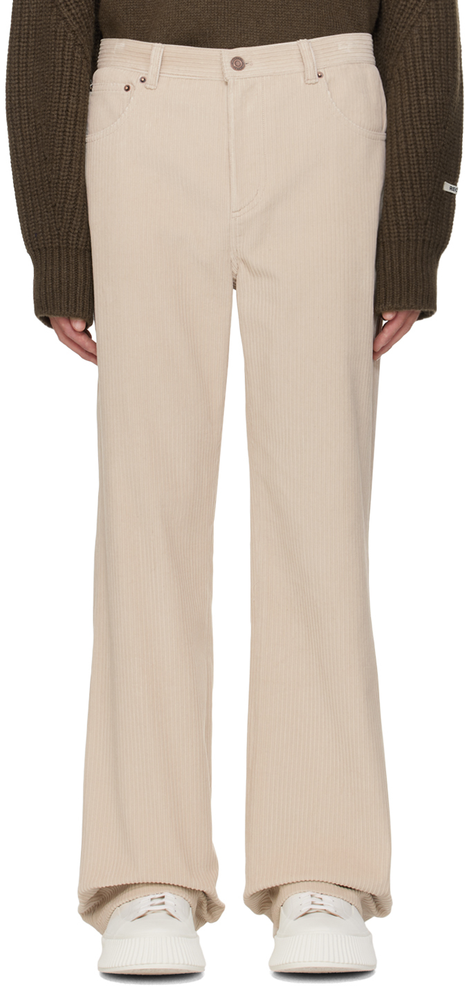 Beige Cotton Trousers