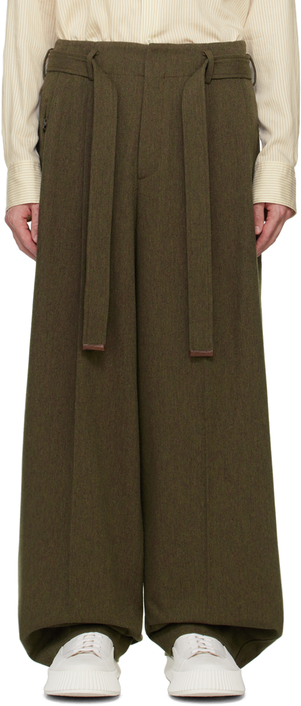 Green Belted Trousers