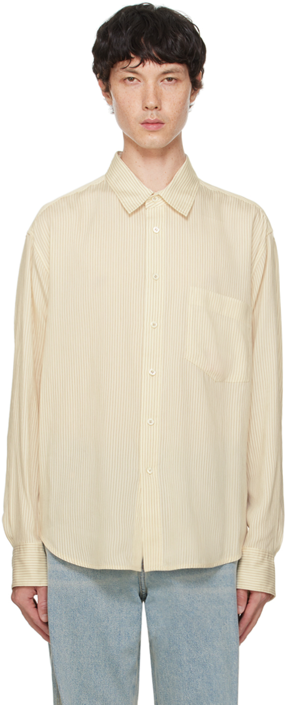 Beige Striped Shirt