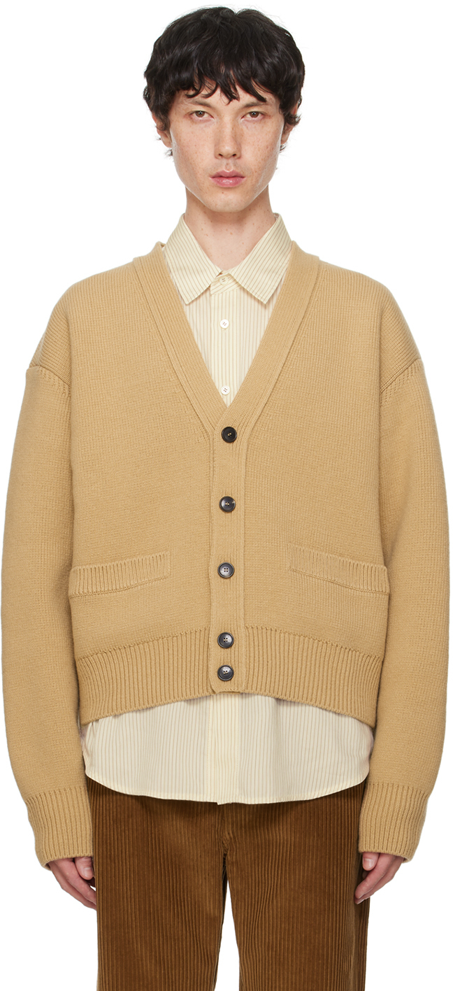 Shop Recto Tan Ruth Cardigan In Camel