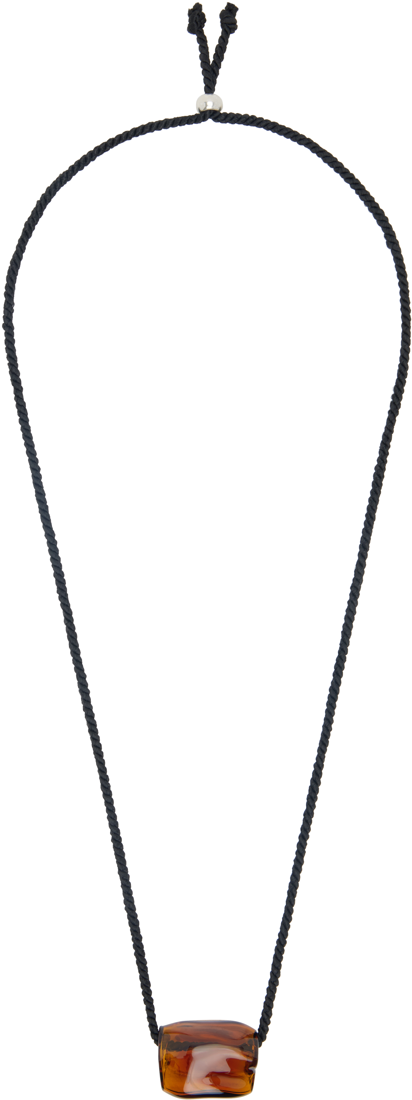 Black & Brown Gennaro Pepe Ciller Edition Cube Necklace