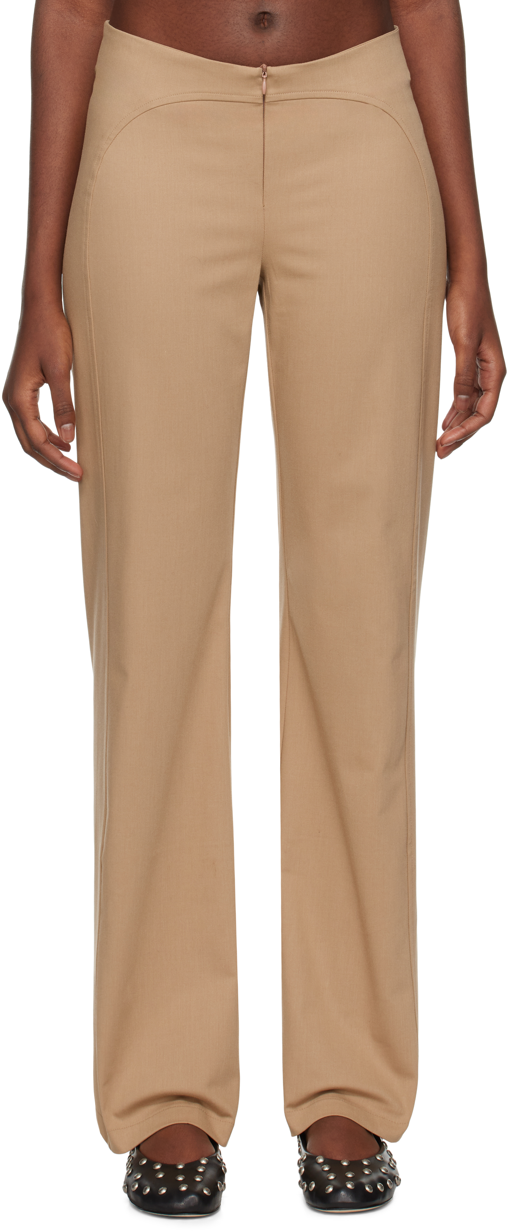 Beige Iris Trousers