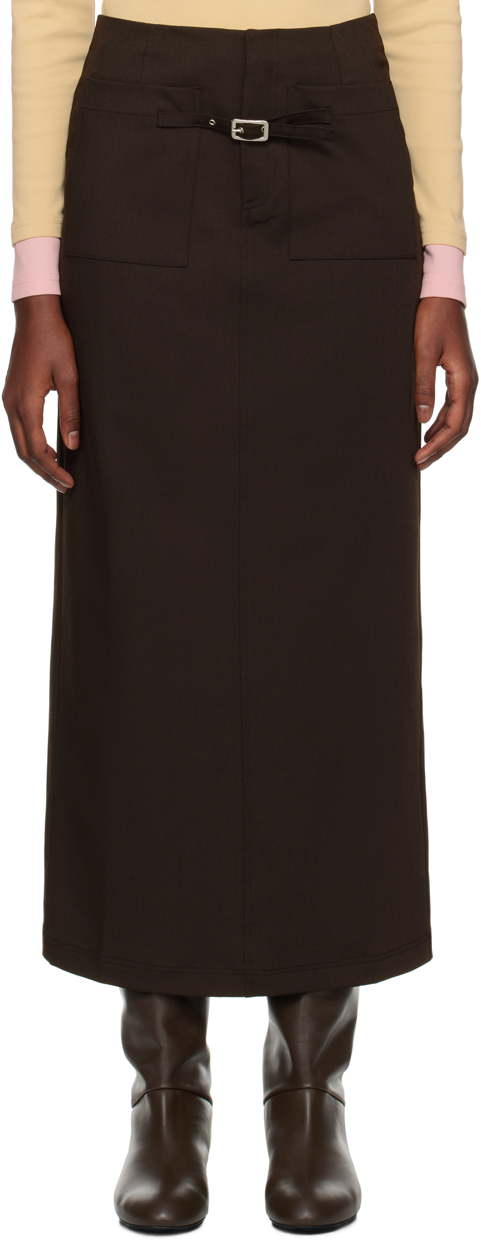 Brown Lizzie Maxi Skirt