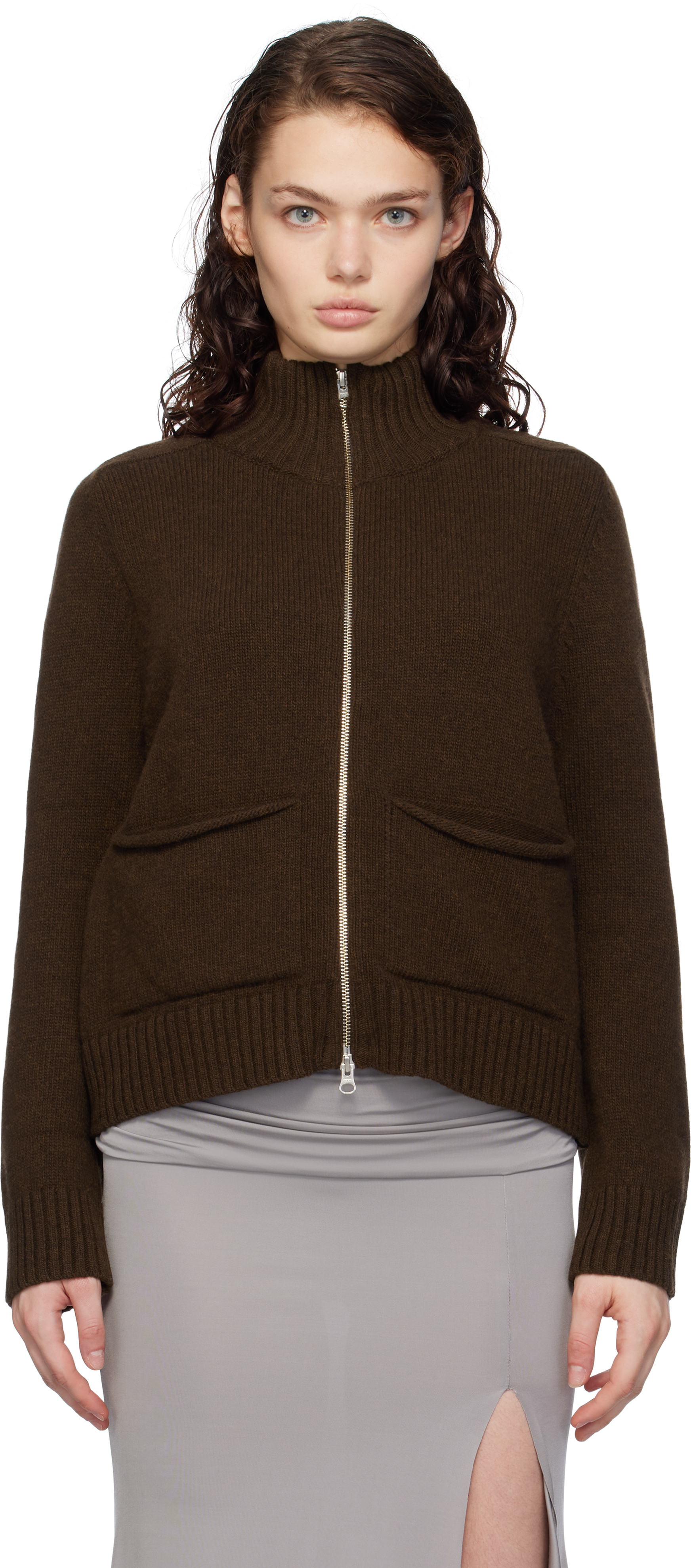 豪華 Brown Runner Jacket by Gimaguas on Sale トップス