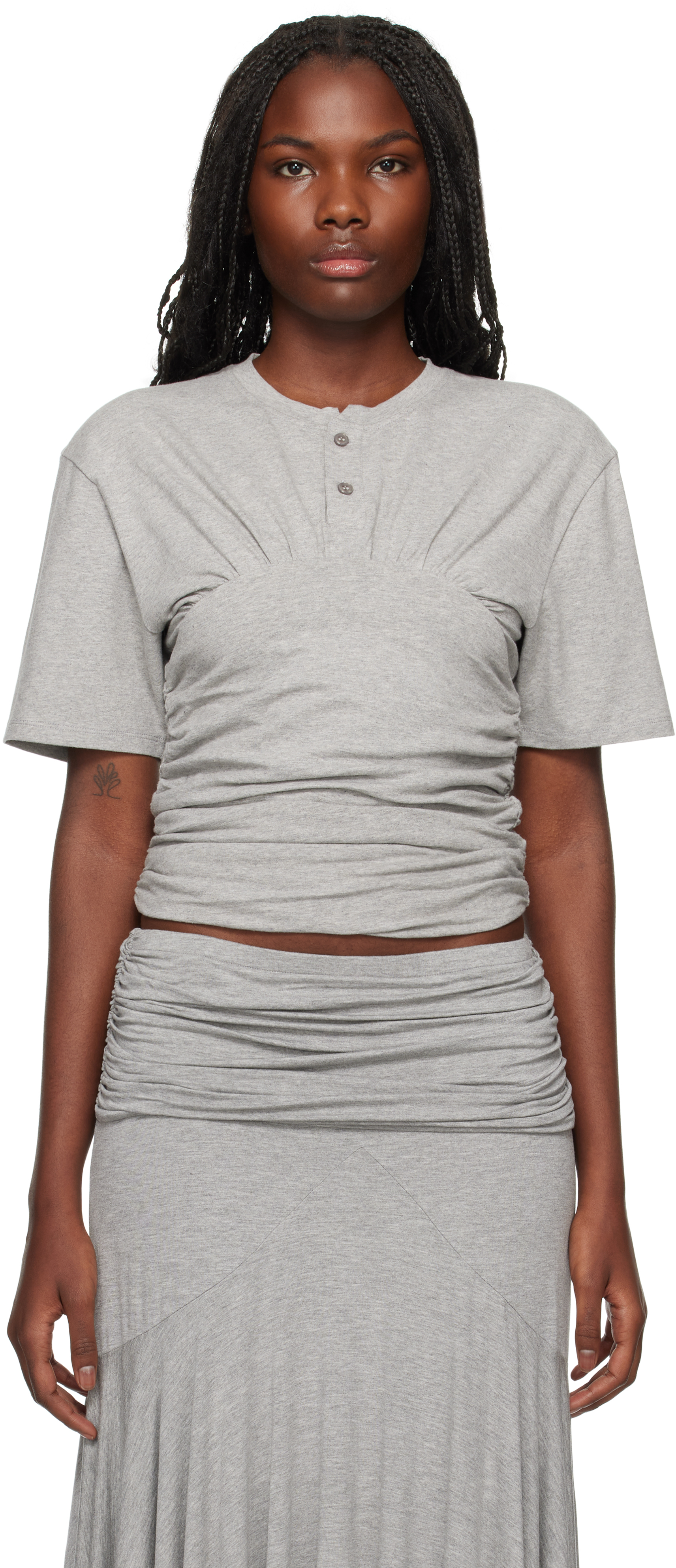 Shop Gimaguas Gray Chico T-shirt In Grey