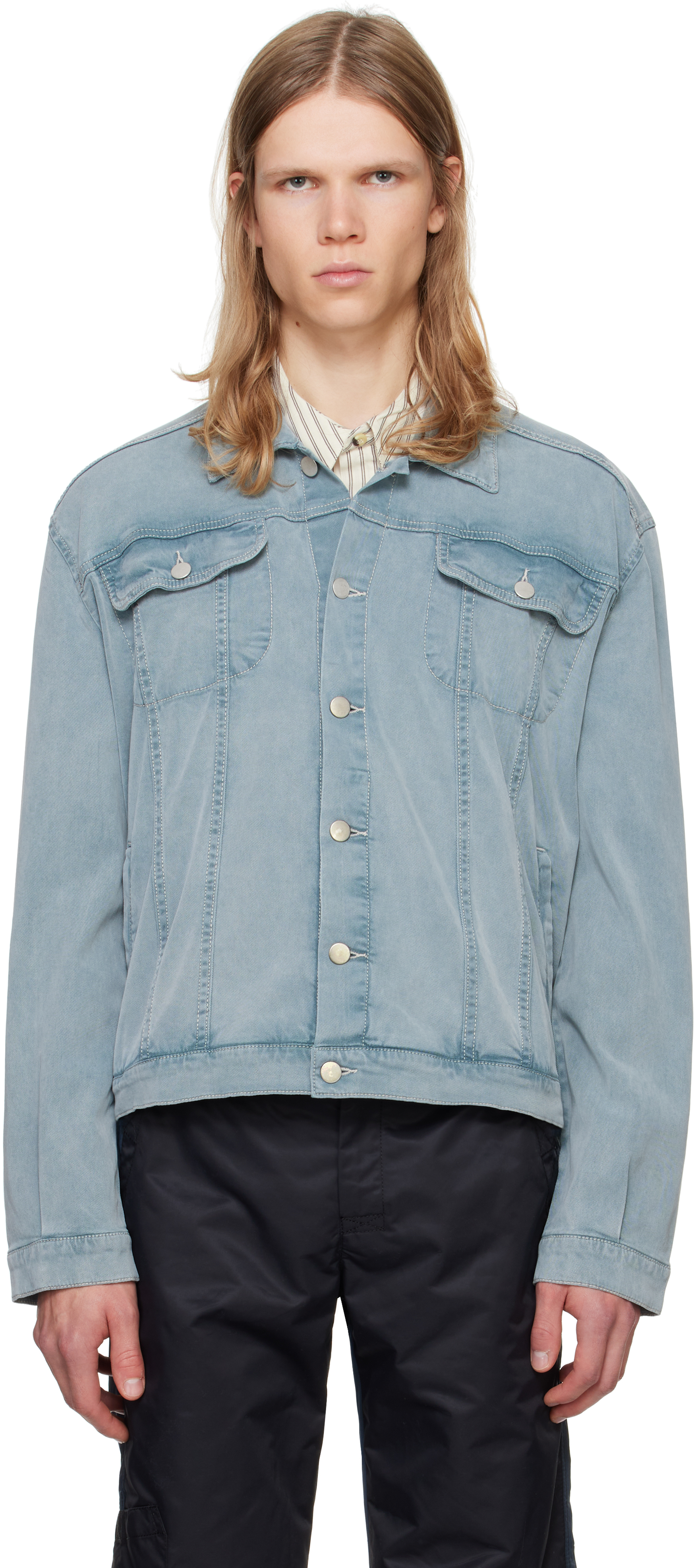 Shop Gimaguas Blue Jasper Denim Jacket