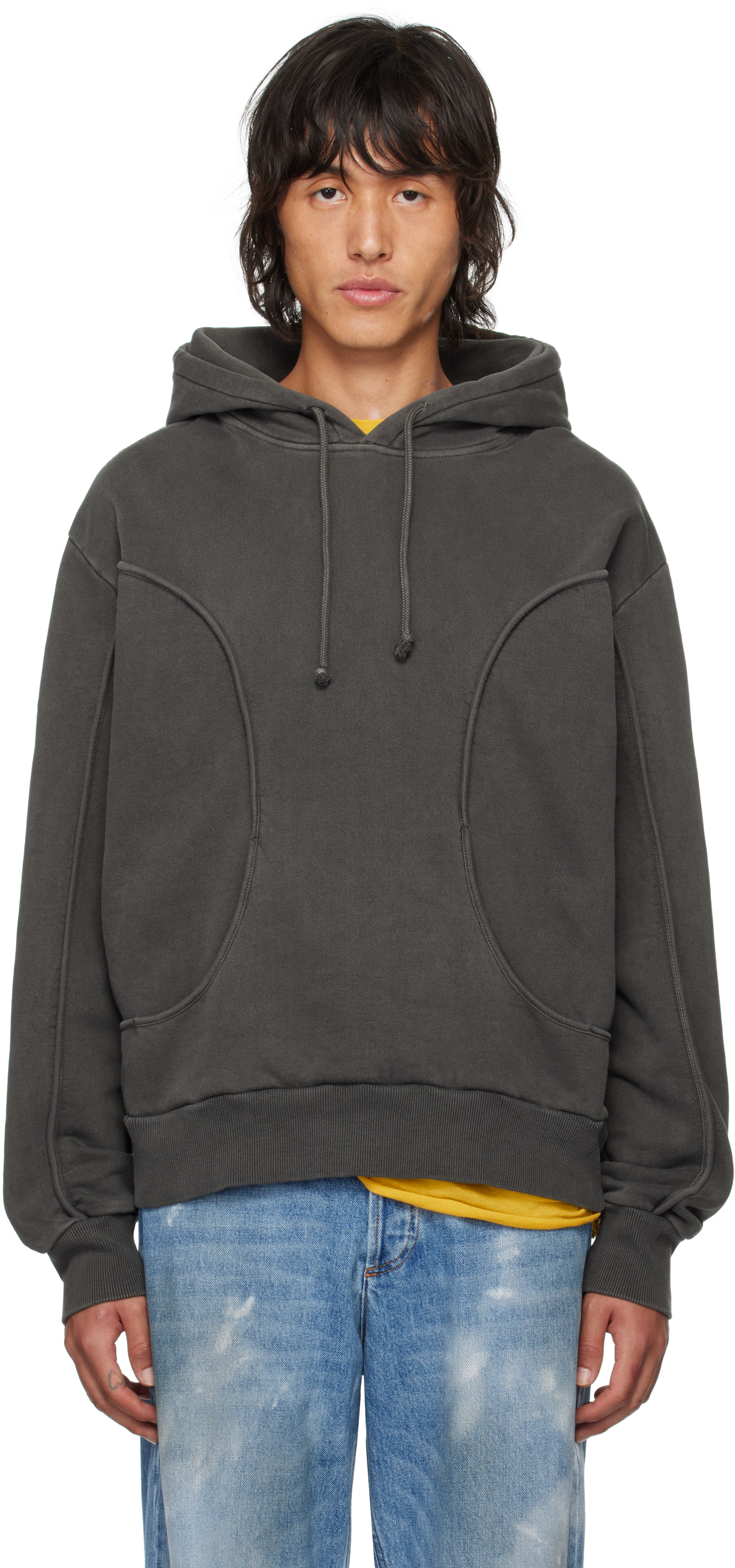 【関税込み】Gimaguas グレー Wave フーディ Wave Hoodie Dark Grey - Sweatshirt - Gimaguas