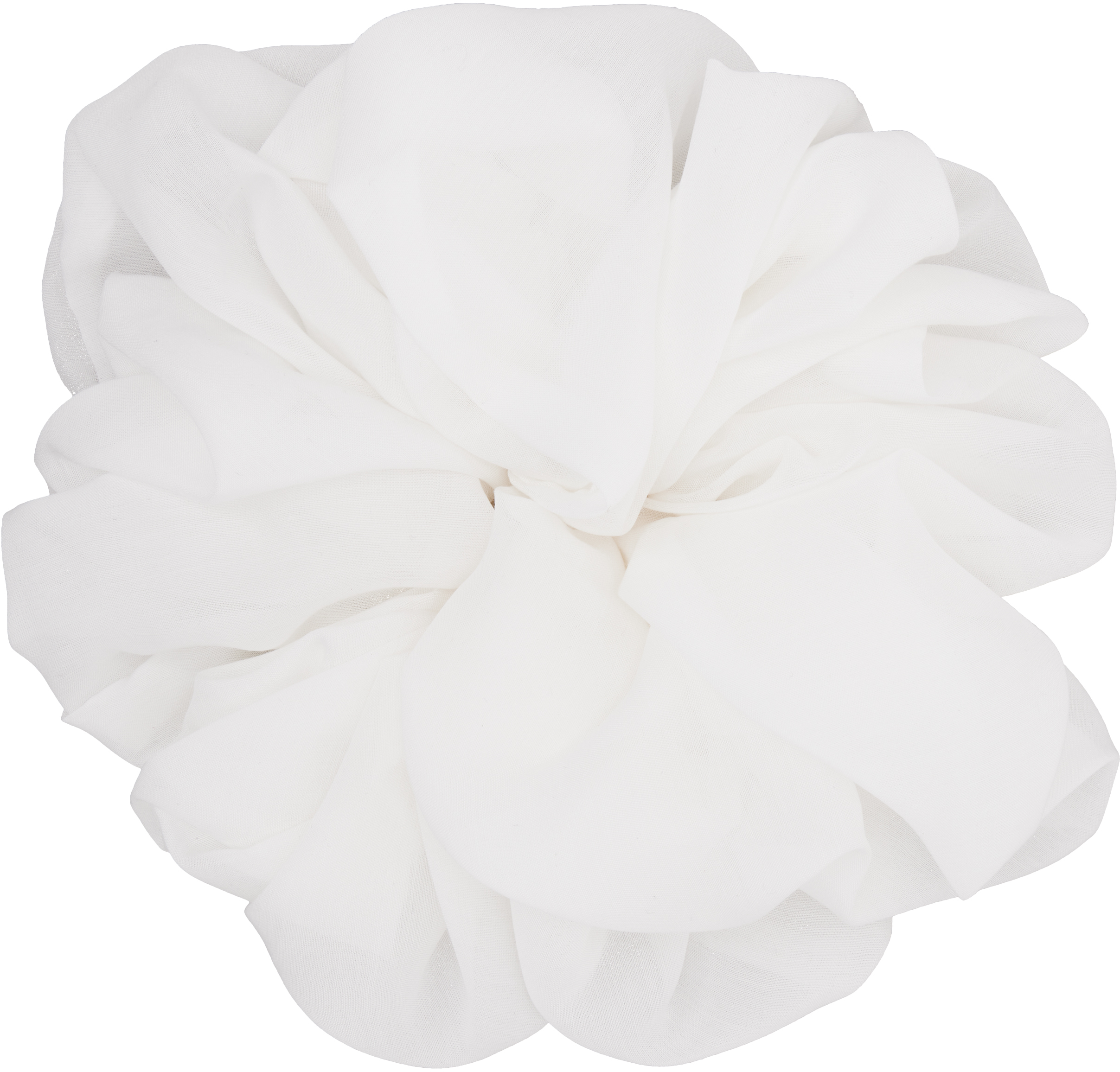 White Camellia Scrunchy