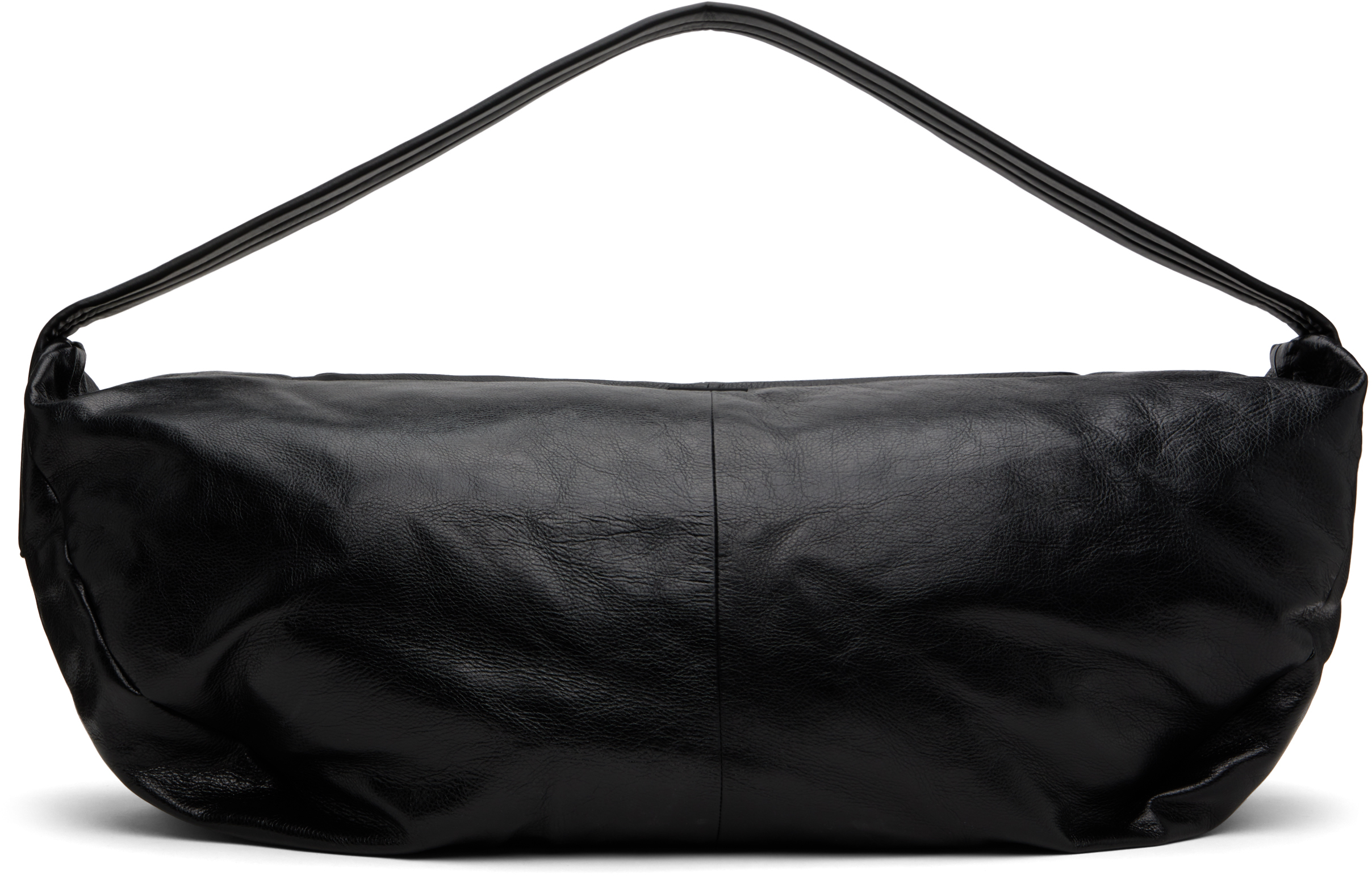 Fear Of God Black Leather Large Shell Bag