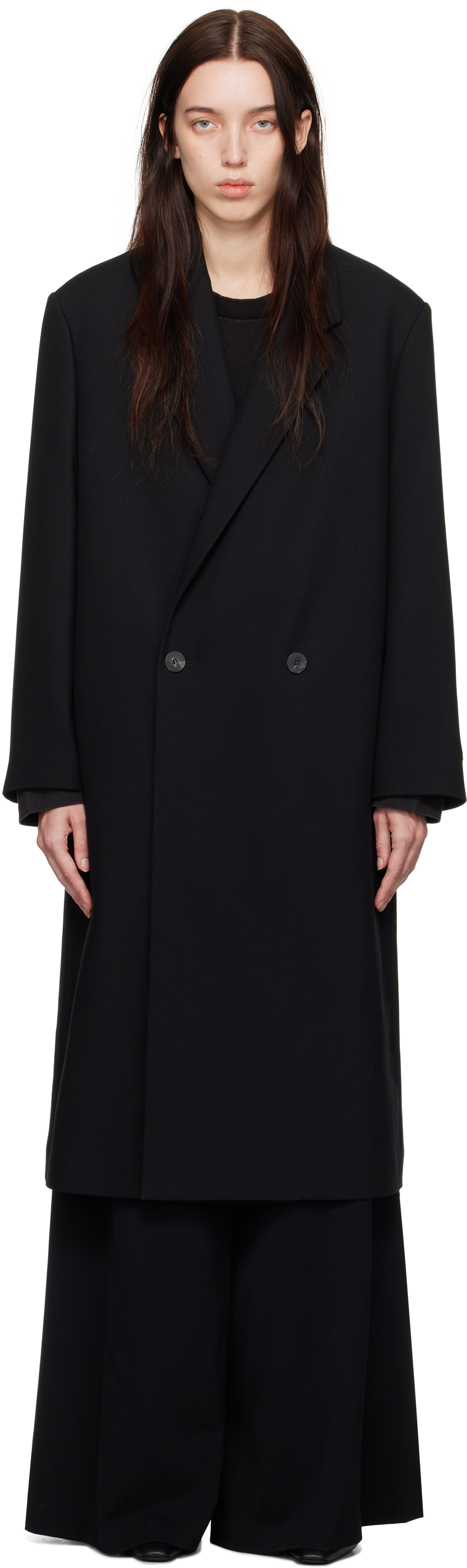 Fear Of God Black Wool Classic Coat