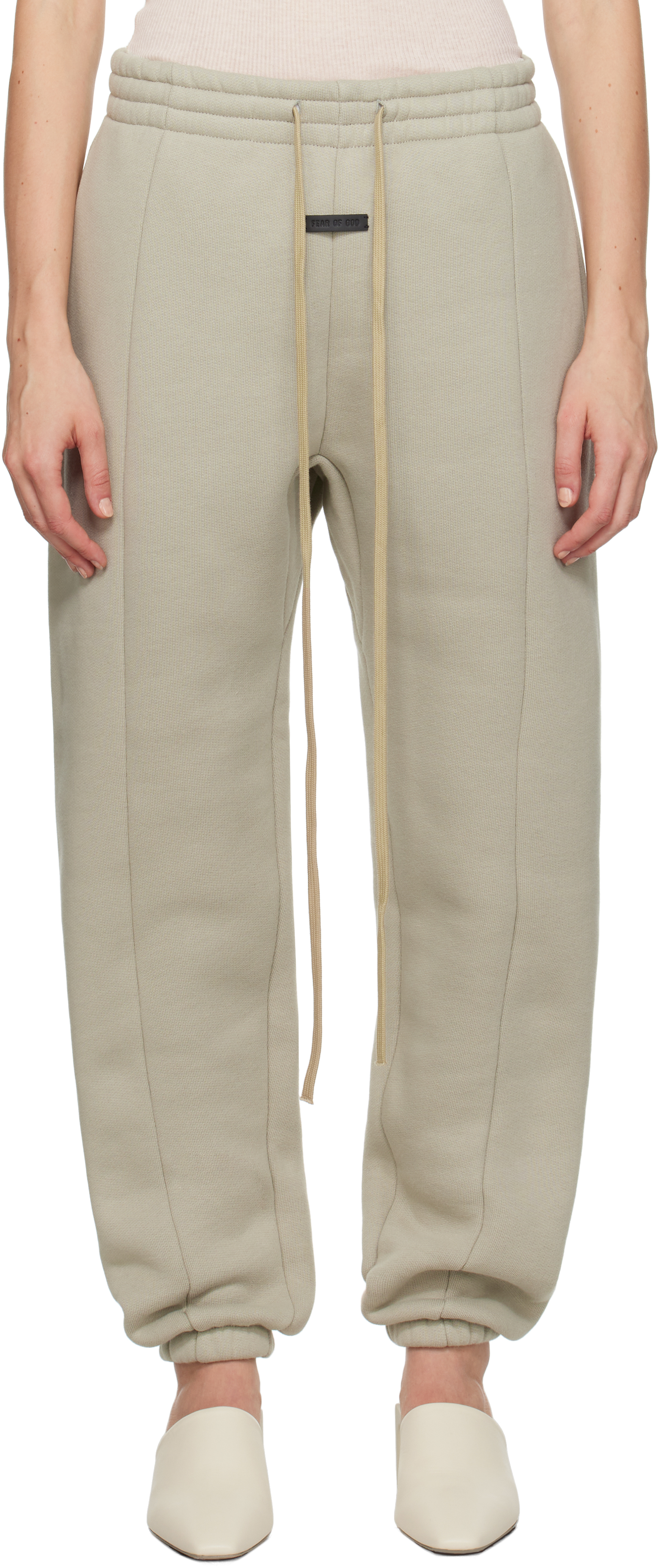 Outlet Essentials Taupe Cotton Lounge Pants