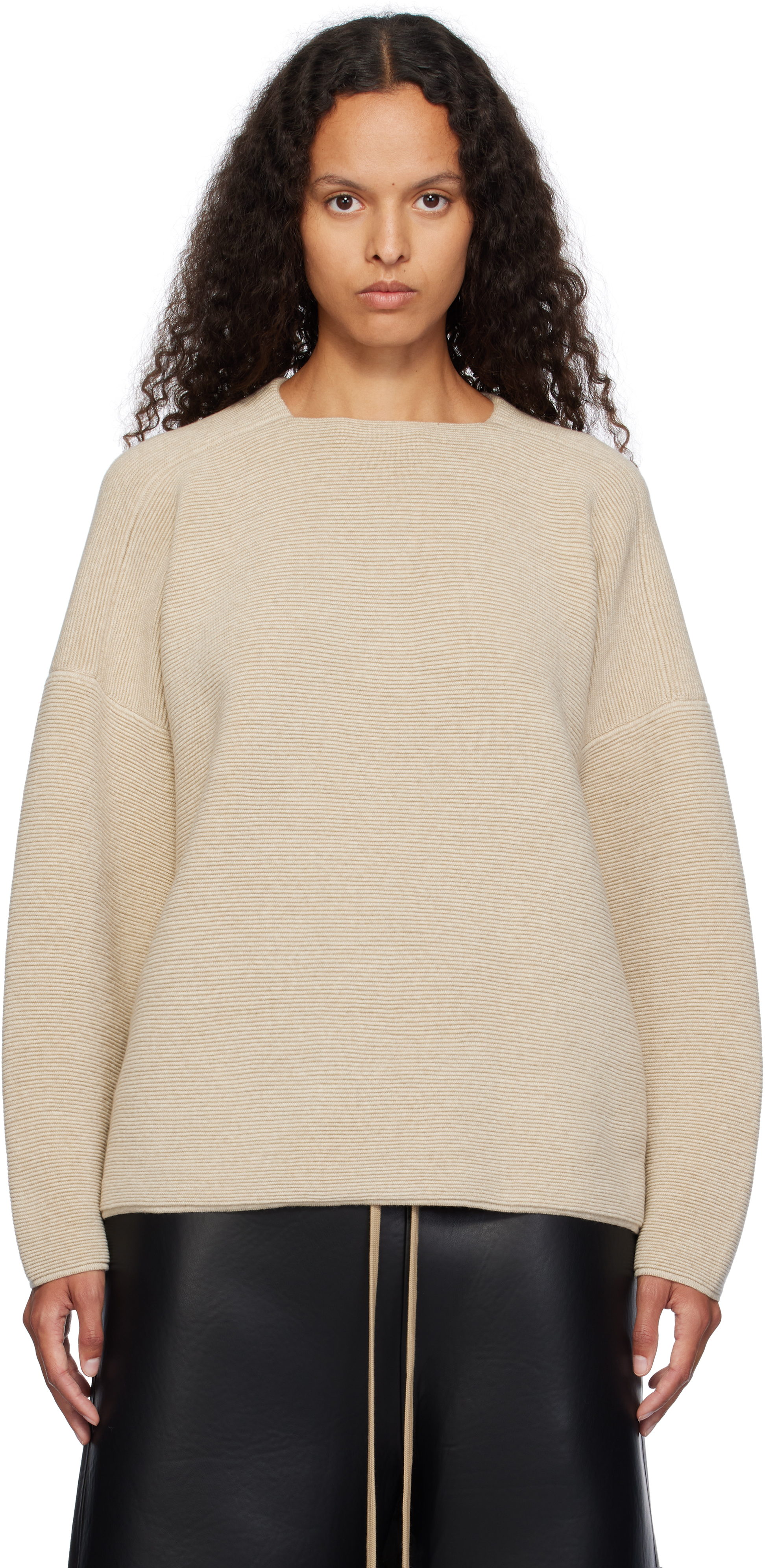 【送料&関税込】Fear of God Ottoman Straight Neck Pullover Fear Of God Ottoman Straight Neck Jumper | Black | FARFETCH