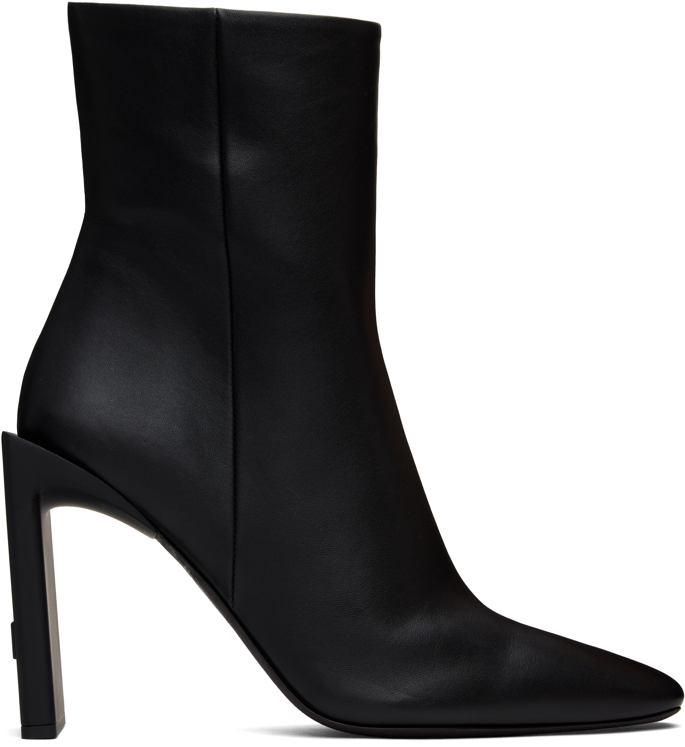 Black Calf Ankle Boots