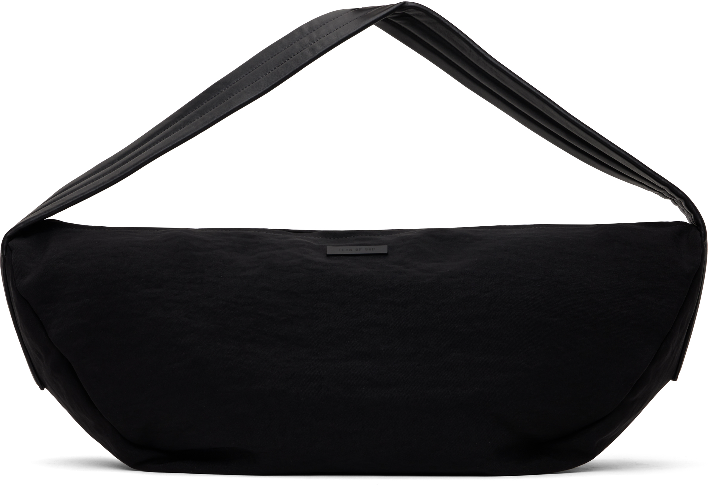 Black Tech Nylon Shell Bag