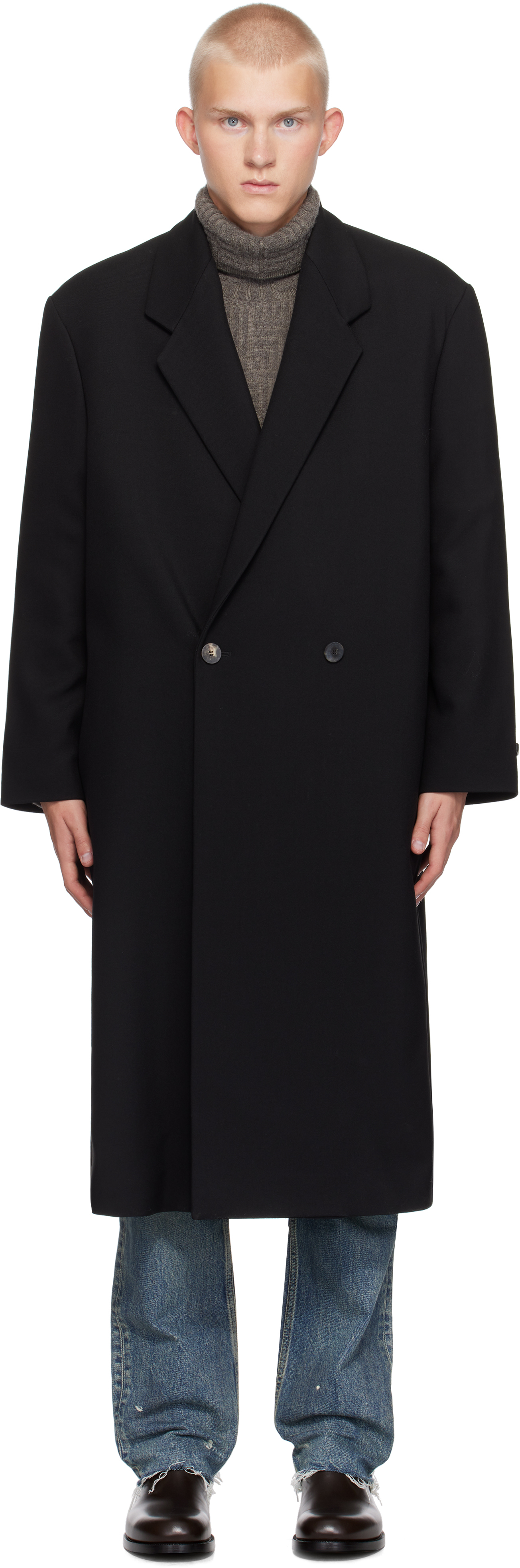 Classic black coat online