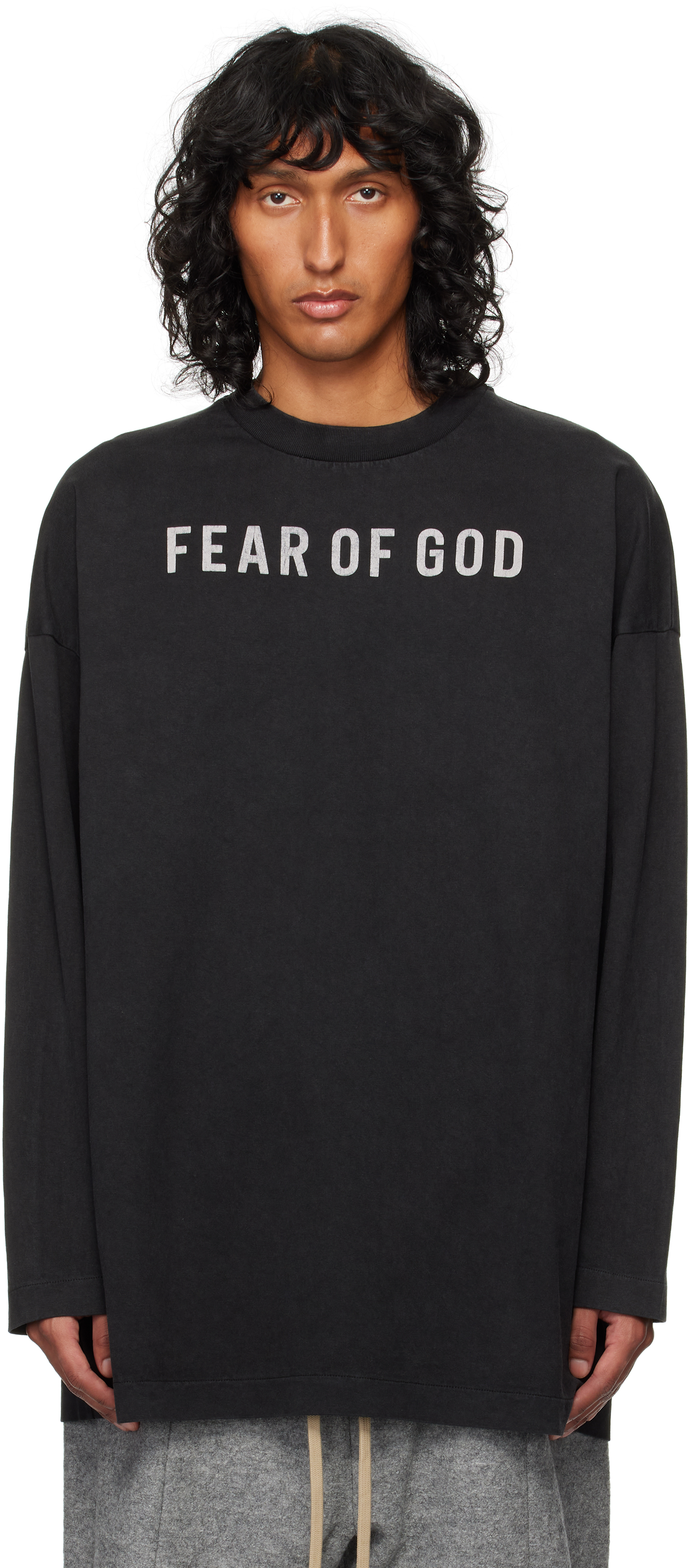 Black 'Fear of God' Thunderbird Long Sleeve T-shirt