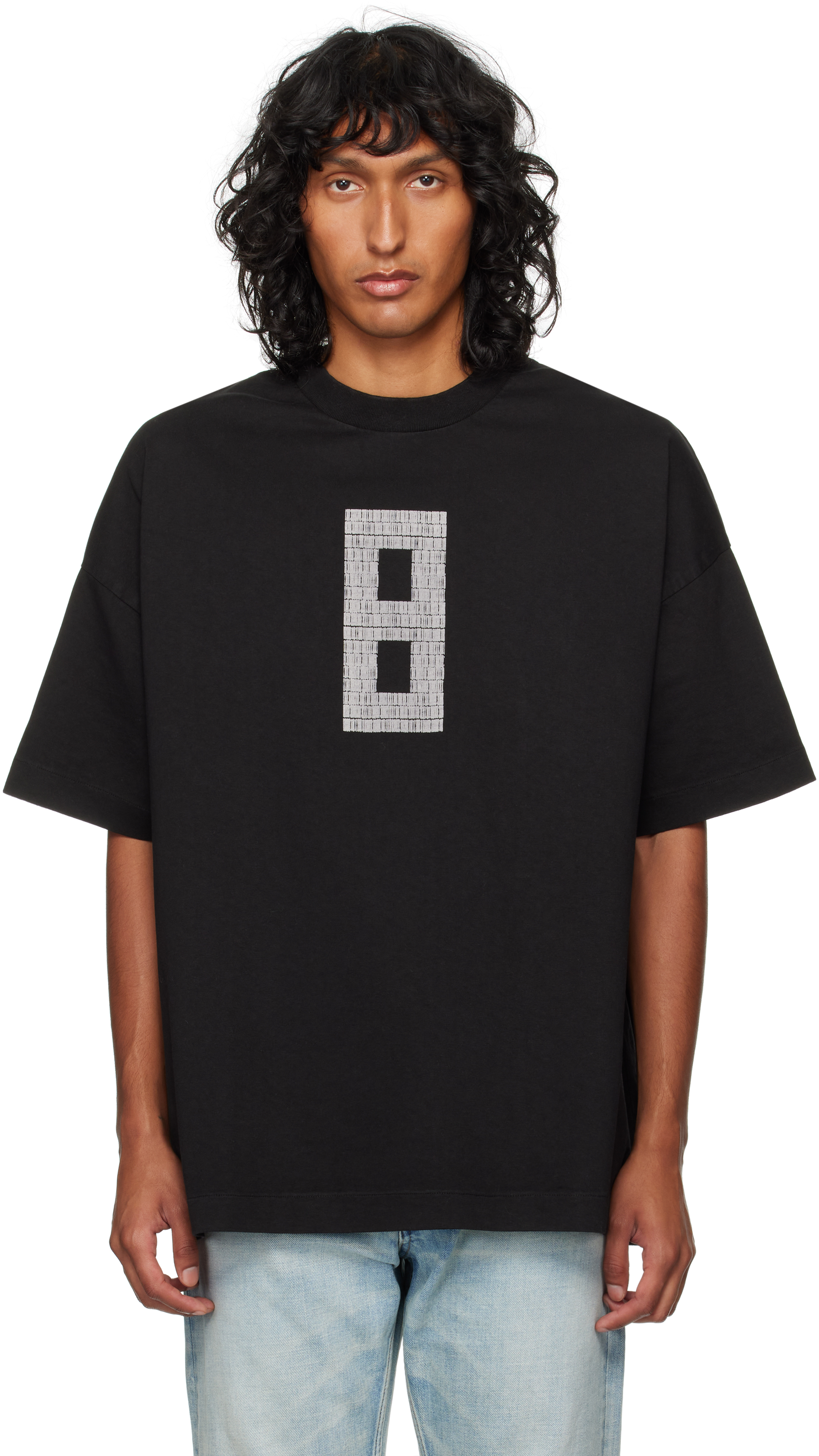 Black '8' T-shirt