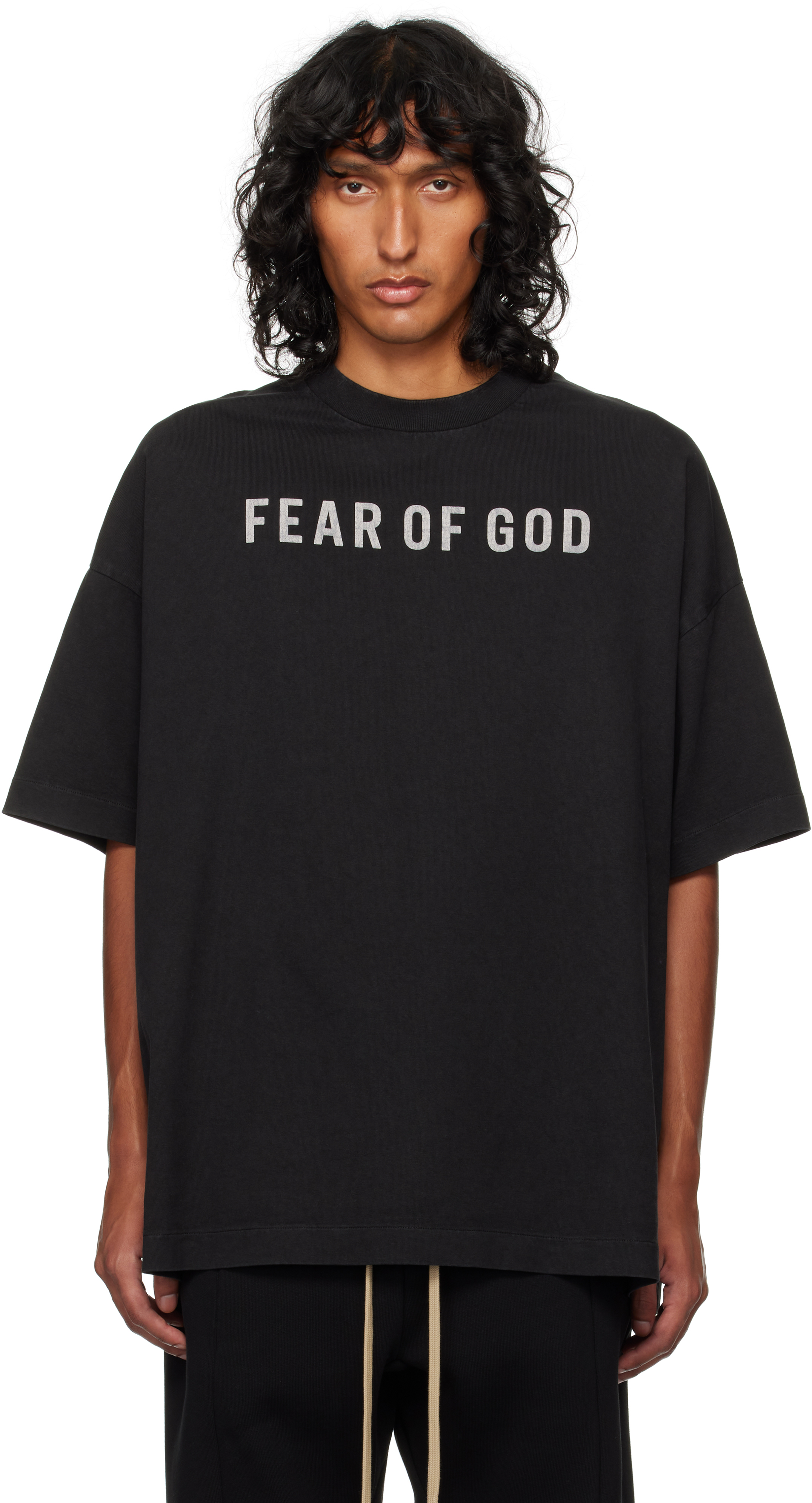 Black 'Fear of God' T-shirt