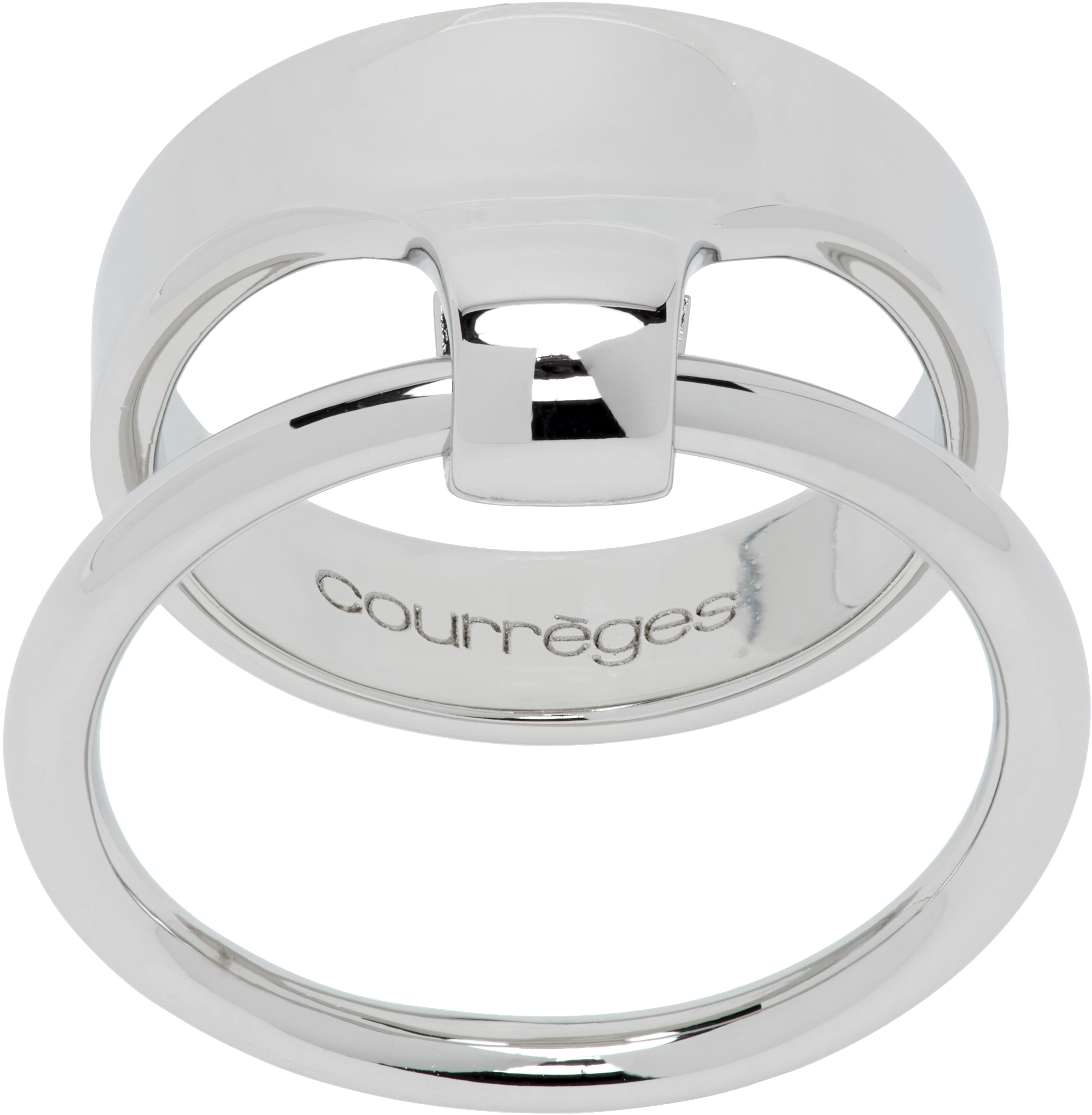 Courrèges Silver Holy Ring In 9000 Silver